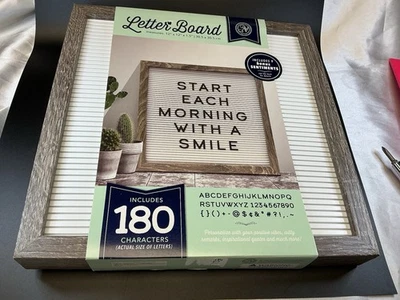 Letterboard w/180 Characters Bonus with 9 Sentiments 12"x 12" Brand New! - Image 1 of 4