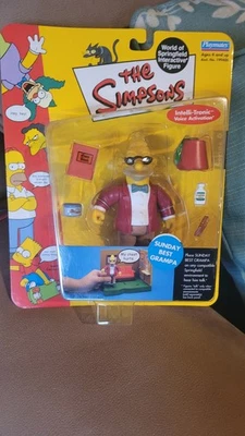 FIGURA DE ACCIÓN SERIE 9 WORLD OF SIMPSONS DOMINGO MEJOR GRAMPA Foto 1 de 2