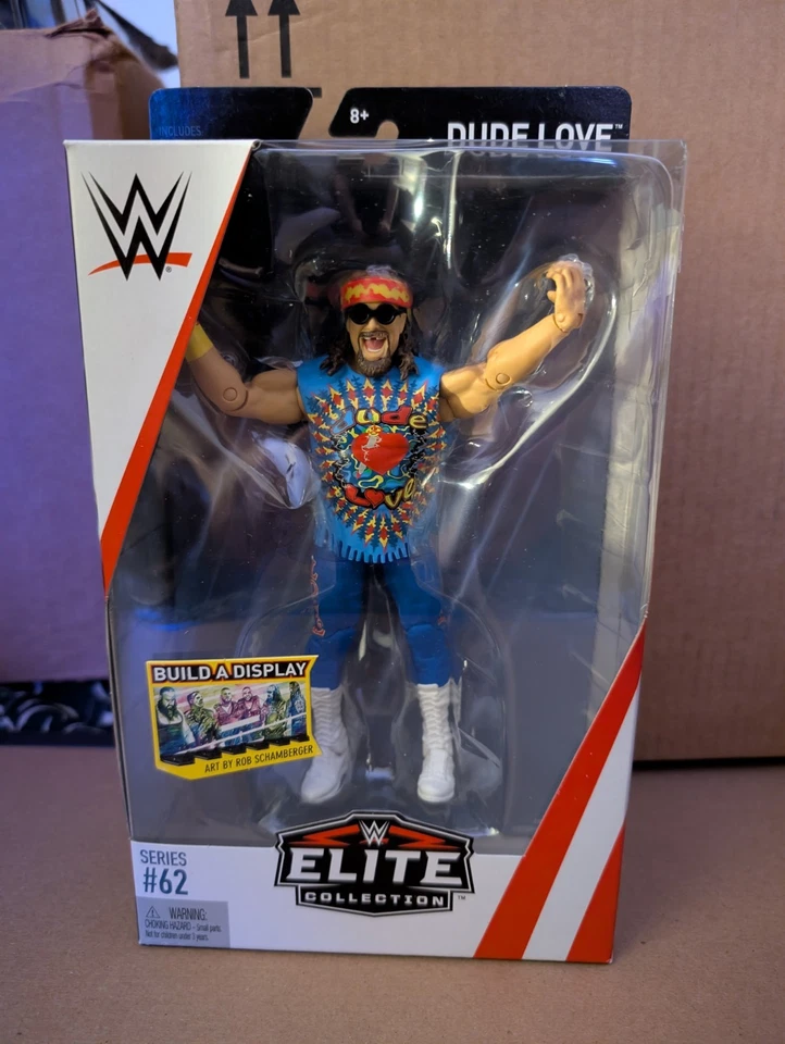 WWE Mattel Elite Series 62 Dude Love WWF Wrestling Mick Foley WCW ECW - Image 1 of 4