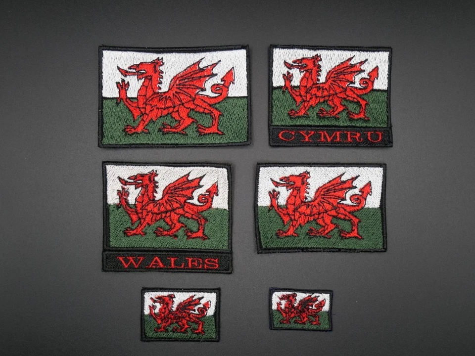 Wales/Cymru Flag Embroidered Patch - Image 1 of 1