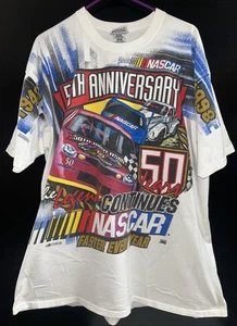 Vintage Chase Authentics NASCAR Shirt 50th Anniversary AOP 1998 XXL - Picture 1 of 9