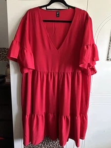 rotes Kleid von Shein Curve Gr. 3 XL - nie getragen - Bild 1 von 1