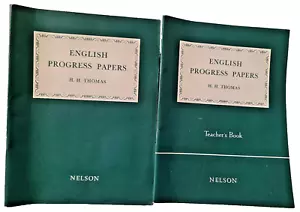 NELSON English Progress Papers H.h.Thomas Undated Teacher's Book School - Picture 1 of 6