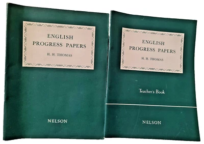 NELSON English Progress Papers H.h.Thomas Undated Teacher's Book School - Image 1 of 4