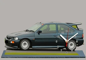 MODELLAUTOS, FORD ESCORT COSWORTH -02 mit Uhr - Bild 1 von 1