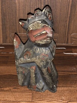 Antiguo soporte de incienso santuario de piedra tallada asiática primitiva de finales del siglo XIX #3 Foto 1 de 4