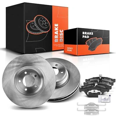 Front Disc Brake Rotors and Ceramic Brake Pads for BMW 335d 335i xDrive 335xi  - Image 1 of 4