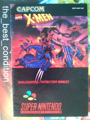Manual X-MEN MUTANT APOCALYPSE ●8.5/10● PAL EUR SNES SUPER NINTENDO ⚡ - Bild 1 von 3