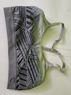 Sujetador Atlético Climawear Entrenamiento Correr Gris Negro Mujer Talla Pequeña Foto 1 de 4