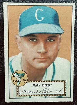 1952 Topps Marv Rickert #50 Red Back VG+ - Image 1 of 2