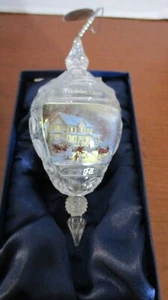 Thomas Kinkade 2008 Holiday Reflections Holiday Cheer Kristall Ornament ~ Neu mit Etikett ~ ak - Bild 1 von 7