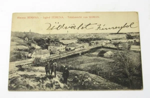 View of Semlin Croatia Zemun Postcard 1909 Bridge Town View Posted - Picture 1 of 2