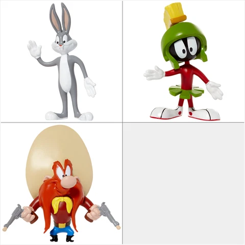 *LOONEY TUNES BUGS BUNNY MARVIN MARTIAN & YOSEMITE SAM BENDABLE ACTION FIGURES* Cover