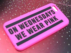 Victoria's Secret Pink On Wednesdays We Wear Pink Glittery iPhone 6 Soft Case - Picture 1 of 8