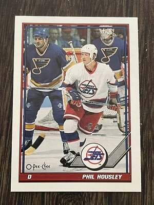 PHIL HOUSLEY 1991-92 O PEE CHEE CARD #395 WINNEPEG JETS - Image 1 of 2