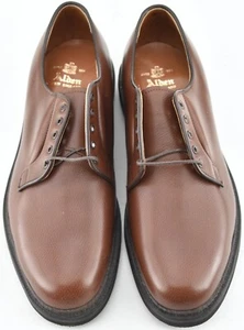 NEW | ALDEN 9.5E BROWN ALPINE GRAIN PLAIN TOE PTB WELTERWEIGHT DRESS SHOES 946 - Picture 1 of 10