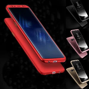 Funda protectora rígida ultra delgada híbrida de cuerpo completo 360° para Samsung Galaxy S8 y S8 Plus - Imagen 1 de 15
