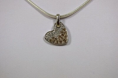 Diamant Anhänger 925 Kette Classic Collier Edelstein Schmuck Halskette Heilstein - Bild 1 von 4