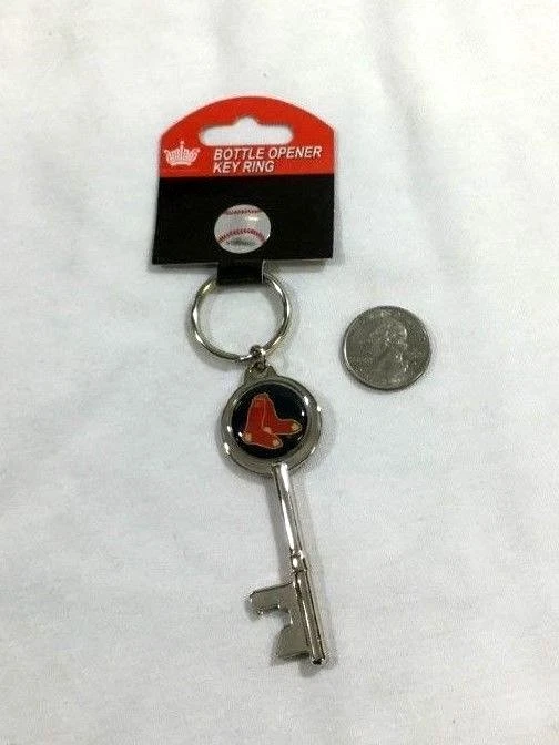 MLB Boston Red Sox Skeleton Key Bottle Opener Keychain Fenway FREESHIP - Image 1 of 1