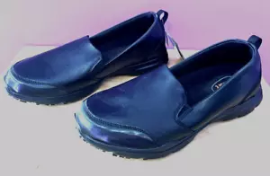 Zapato de trabajo SAFE-T-STEP de cuero negro antideslizante resistente al aceite para hombre 12 cómodo - Imagen 1 de 7