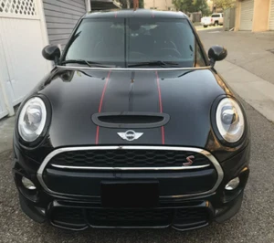 Mini Cooper Bonnet Stripes Graphics Decals Any Colour - Picture 1 of 4