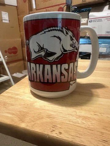 University of Arkansas Razorbacks Beer Mug “Collegiate Officially Licensed” New Cover