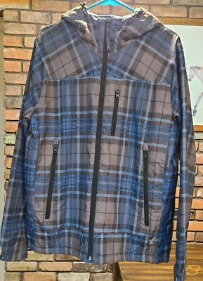 Mens American Eagle Outfitters Fleece LIned Blue Plaid Jacket Size M/M - Imagem 1 de 4