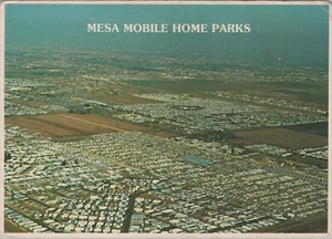 Mesa Mobile Home Parks Arizona Aerial Birds Eye View postcard KP1 - Picture 1 of 2