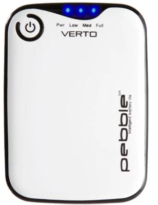 Veho Pebble Verto Portable Power Bank Battery Charger 3700mAh USB Devices White - Image 1 of 4