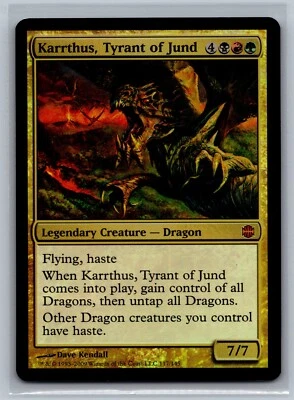 Magic The Gathering Alara Reborn Karrthus, Tyrant Of Jund #117/145 Foil MTG TCG - Image 1 of 2