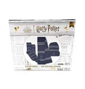 Culture Fly Harry Potter Ravenclaw Premium Knit Scarf Beanie One Size, Blue - Picture 1 of 2