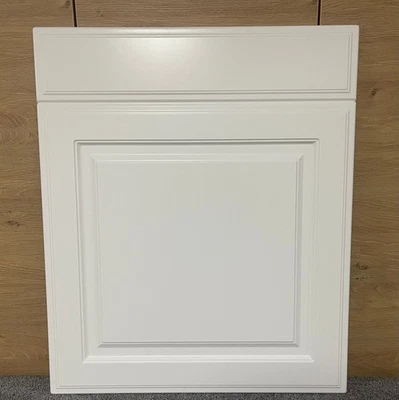 60er vollintergriert Geschirrspülerfront Landhausstil Portland 19 mm Weiß matt - Bild 1 von 2