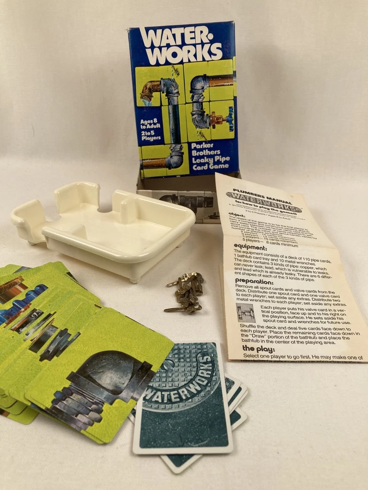 Water Works Leaky Pipe Game 1976 by Parker Brothers #770  100% Complete - Image 1 of 4
