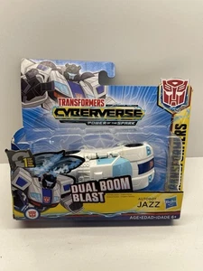Figura Transformers Cyberverse Autobot Jazz Dual Boom Blast Hasbro Power of the  - Imagen 1 de 5