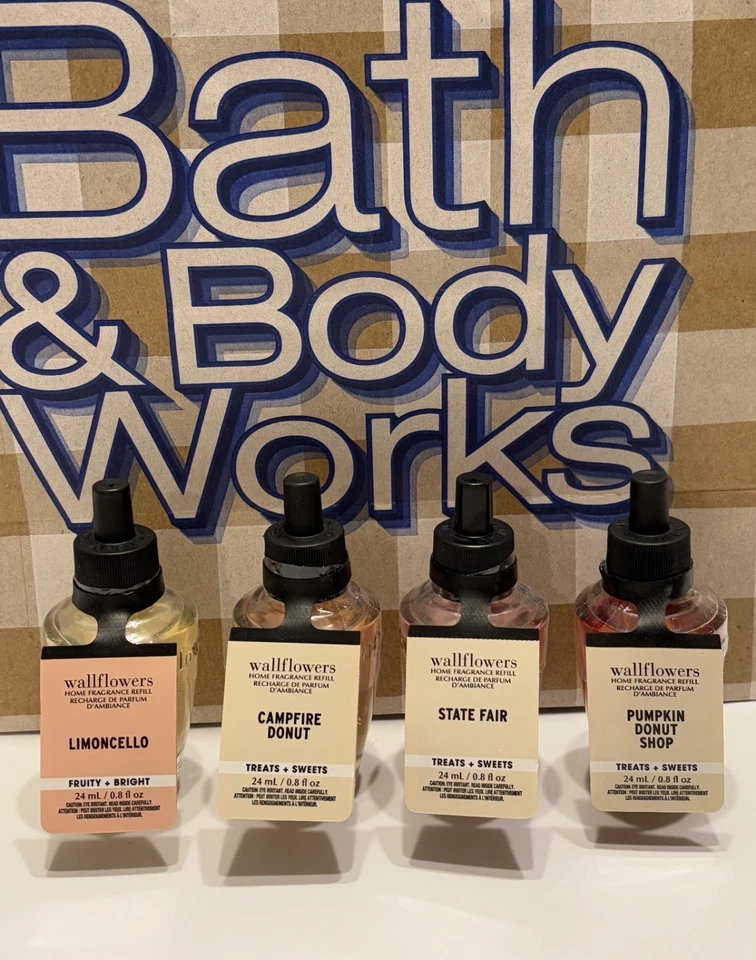 4 Pack Bath And Body Works Wallflower Refills Assorted Scents, New Sealed  - Image 1 of 4