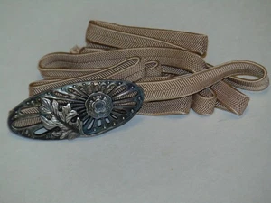 Antique Shibuichi Japanese Obidome Kimono Kitsuke Formal Accessory - Picture 1 of 11