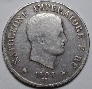 5 LIRE    1808   Regno D'Italia  NAPOLEONE - Imagen 1 de 2