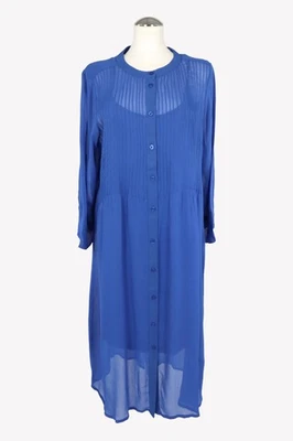Part Two Damen Kleid Gr. 34 Blau NEU Viskose Kleid Shiftkleid Shirtkleid Dress - Bild 1 von 4