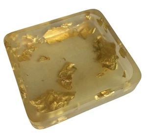 Martha Sturdy Suspended Gold Leaf And Resin Tray - Picture 1 of 13