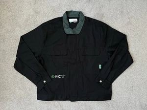 Größe L - Hidden NY Cropped Work Mech Jacket Fox Logo Japanese Kanji Made In USA - Bild 1 von 18
