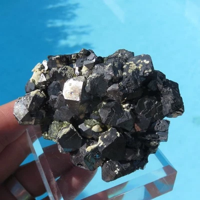 Minéraux *** CRISTAUX De GALÈNE CUBIQUE Sur MATRICE Bulgarie - Photo 1/2