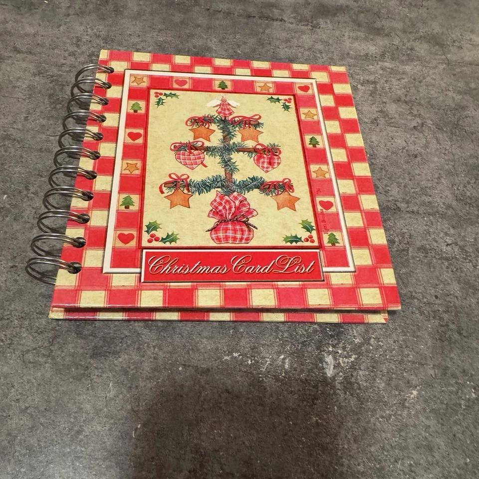 Lang Folk Christmas Card List Spiral Journal Planner RCP-7722 Country Holiday - Image 1 of 4