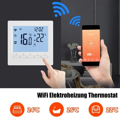Digital Thermostat Raumthermostat Fußbodenheizung LED Touchscreen Mit WLAN 2025 - Bild 1 von 4