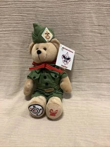 Boy Scouts of America Collectible Stamp Plush 2005 Bear 10" USPS w/ Tag - Picture 1 of 5