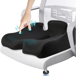 X Cuscino Sedile Memory Grande per Sedia Ufficio Sollievo Pressione Sciatica e Coda... - Foto 1 di 8