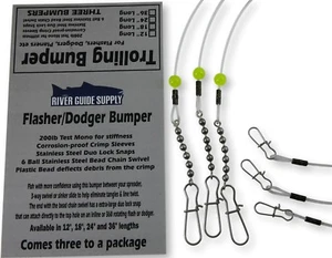 Parachoques de arrastre de 24" para Flashers y Dodgers paquete de 3 BY River Guide Supply - Imagen 1 de 4