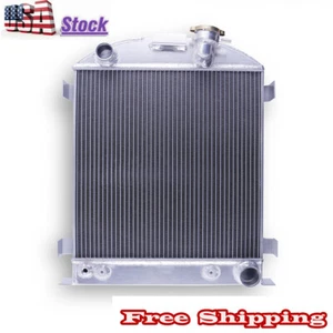 3Row Aluminum Radiator For 1932 Ford Street/Rat Rod Lo Boy Low Boy Chopped Chevy - Picture 1 of 8
