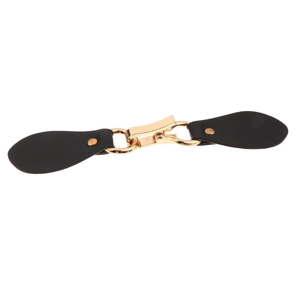 Jacket Leather Metal Button Toggle Clouser  Shawl Clothes - Image 1 of 1