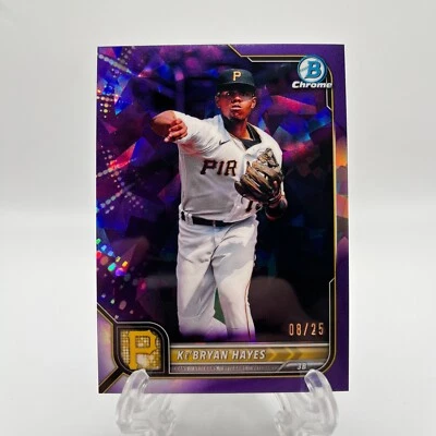 Ke’Bryan Hayes 2022 Bowman Chrome Sapphire Purple /25 Pittsburgh Pirates #49 - Image 1 of 2