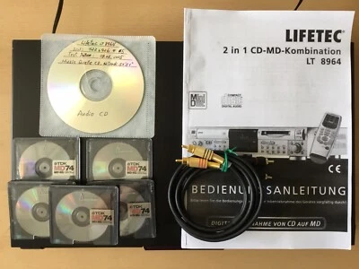 Lifetec LT 8964, 2 in1 CD - MD Recorder Kombination S/N: 1226926-#5 - Bild 1 von 4